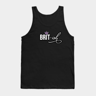 Brit-ish Kinda Royalty Purple Crown Funny Tank Top